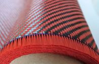 DuPont Carbon Fiber Composite Materials 2X2 Twill Weave Red Aramid Fiber Fabric