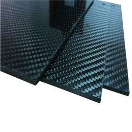 4mm Kalınlık Karbon Fiber Ürünler 3K Düz Dimi Levha Darbeye Dayanıklı
