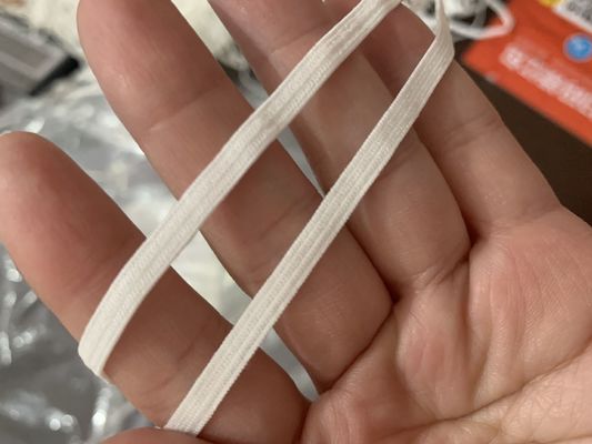 Örgülü Düz 3.0mm Kirlilik Maskesi Elastik Dize